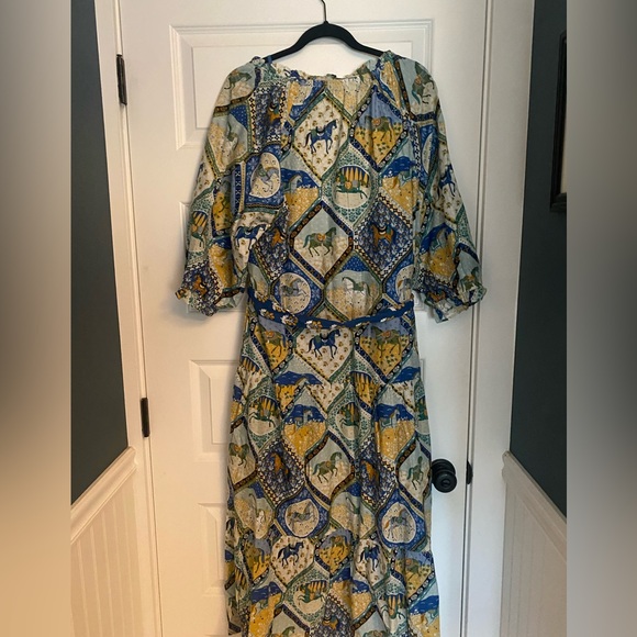 Printfresh Devon High Horse Sage Dress - Picture 3 of 6